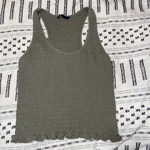 American eagle ruffled tank